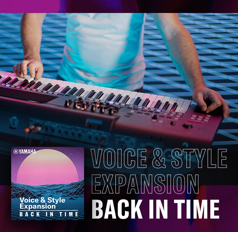 Gambar utama yang memperkenalkan Voice & Expansion Pack "Back in Time".