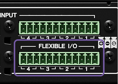 FLEXIBLE I/O 4-ch (Euroblock)