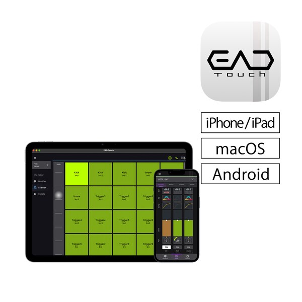 Ikon Aplikasi dan Layar Kontrol EAD Touch