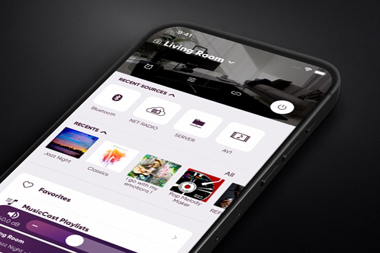 Gambar aplikasi MusicCast Controller