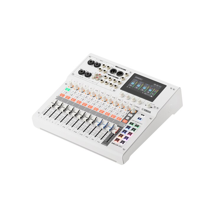 Konsol Mixing Digital 18-Channel dengan Interface Video Yamaha MGX12V W (Putih)