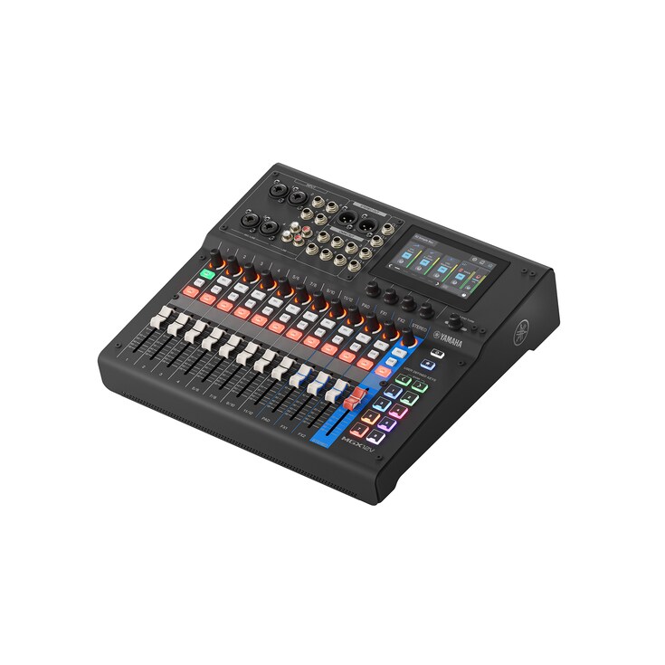 Konsol Mixing Digital 18-Channel dengan Interface Video Yamaha MGX12V B (Hitam)