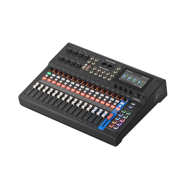 Konsol Mixing Digital 22-Channel dengan Interface Video Yamaha MGX16V B (Hitam)