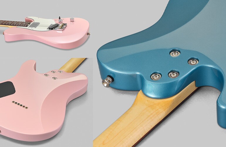 Bentuk bodi Pacifica SC Professional dengan kontur untuk kemudahan bermain yang lebih baik