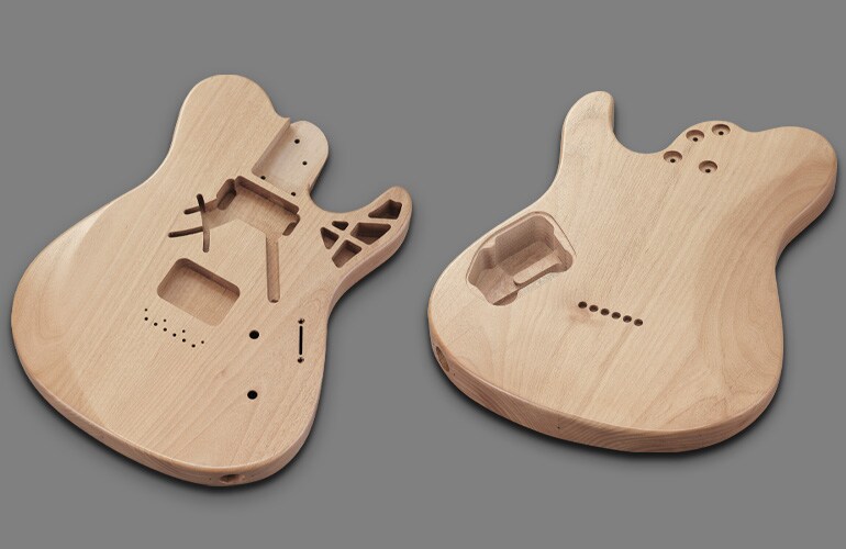 Bentuk bodi Pacifica SC Standard Plus yang menampilkan pemrosesan slit dan chamber