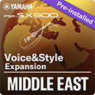 Middle East (Expansion Pack yang telah diinstal (pre-installed) - data yang kompatibel Yamaha Expansion Manager)
