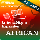 African (Expansion Pack yang telah diinstal (pre-installed)- data yang kompatibel Yamaha Expansion Manager)
