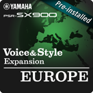 Europe (Expansion Pack yang telah diinstal (pre-installed) - data yang kompatibel Yamaha Expansion Manager)

