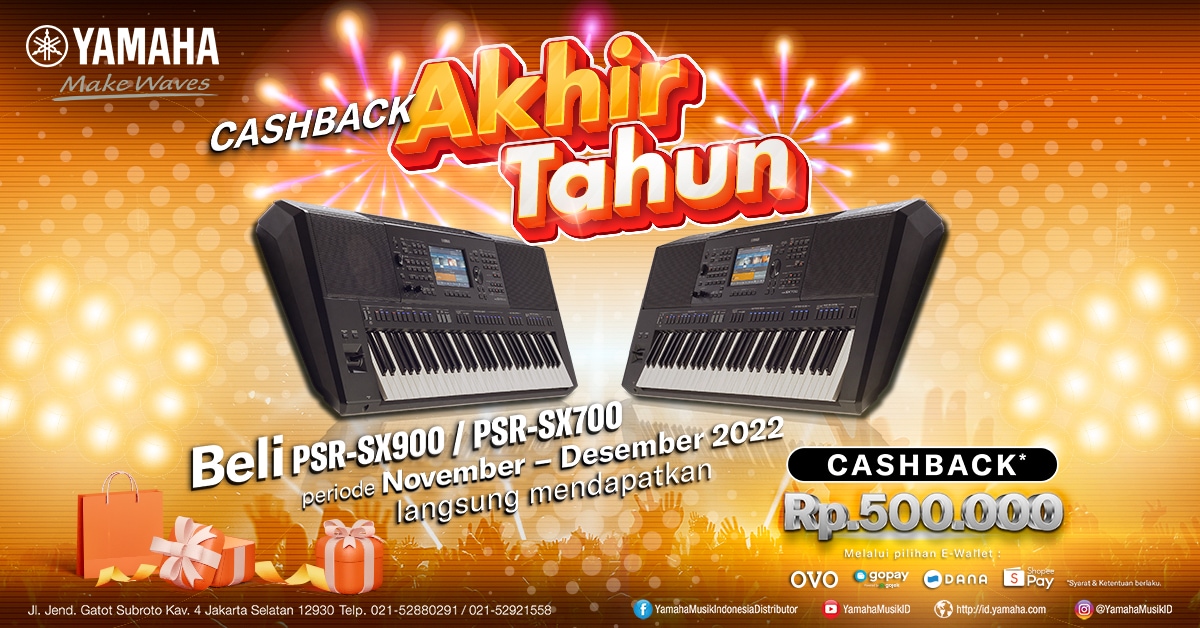 Promo Cashback PSR-SX900 & SX700!