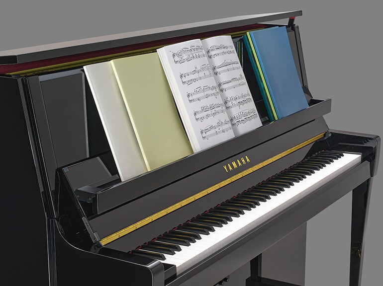Gambar fitur stand musik yang lebar