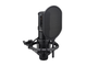 Yamaha Condenser Microphone YCM705 (Black) with Shock mount and Pop filter