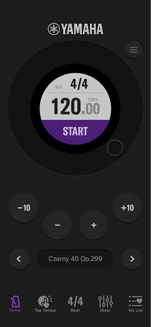 Pengaturan tempo yang mudah dengan input teks dial