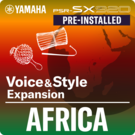 Africa (Expansion Pack yang telah diinstal (pre-installed) - data yang kompatibel dengan Yamaha Expansion Manager)