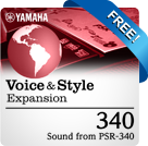 340 Pack (Suara dari PSR-340)  (Data kompatibel Yamaha Expansion Manager)