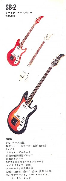 SB-2: Bass elektrik pertama Yamaha